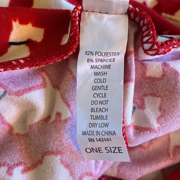 Lularoe Pattern Leggings (OS) Fits Pants Size 0-10 - Picture 4 of 4